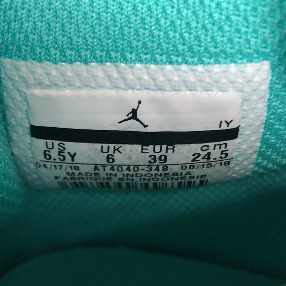 Nike Air Jordan Legacy 312 GS Hyper Jade AT4040-34 - Picture 8 of 8